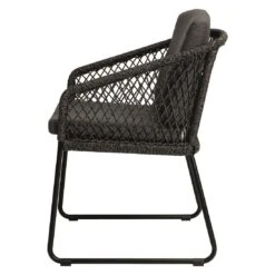 Stern Odea Diningsessel Aluminium/Rope Inkl. Kissen Schwarz Matt/Pepper -GartenMöbelPro Verkäufe stern odea diningsessel aluminium kordel inkl kissen 1357667 4