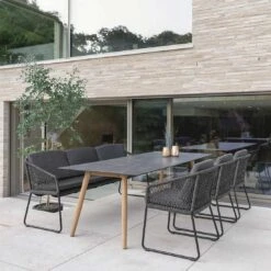 Stern Odea Diningsessel Aluminium/Rope Inkl. Kissen Schwarz Matt/Pepper -GartenMöbelPro Verkäufe stern odea diningsessel aluminium kordel inkl kissen 1357667 6