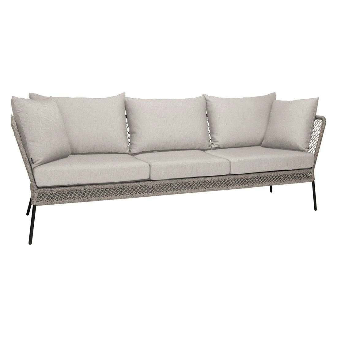 Stern Odea 3-Sitzerbank Aluminium/Rope/Polyacryl Schwarz Matt/Salt 3 Stern Odea 3-Sitzerbank Aluminium/Rope/Polyacryl Schwarz Matt/Salt