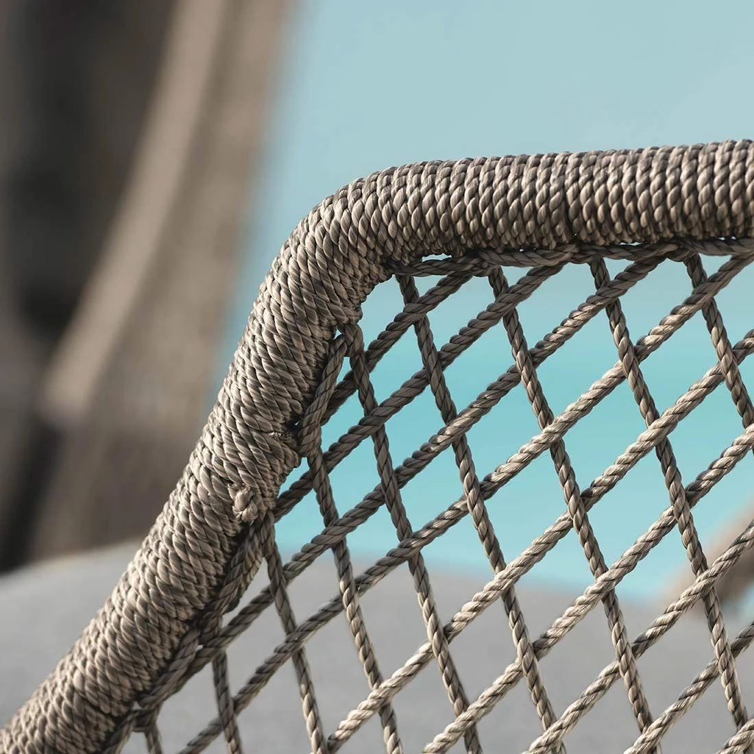 Stern Odea Loungesessel Aluminium/Kordel Inkl. Kissen Schwarz Matt/Salt 7 Stern Odea Loungesessel Aluminium/Kordel Inkl. Kissen Schwarz Matt/Salt – Bild 5