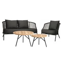 Stern Odea Loungeset Aluminium/Outdoorstoff Schwarz Matt/Seidenschwarz -GartenMöbelPro Verkäufe stern odea loungeset aluminium outdoorstoff 1489667 2