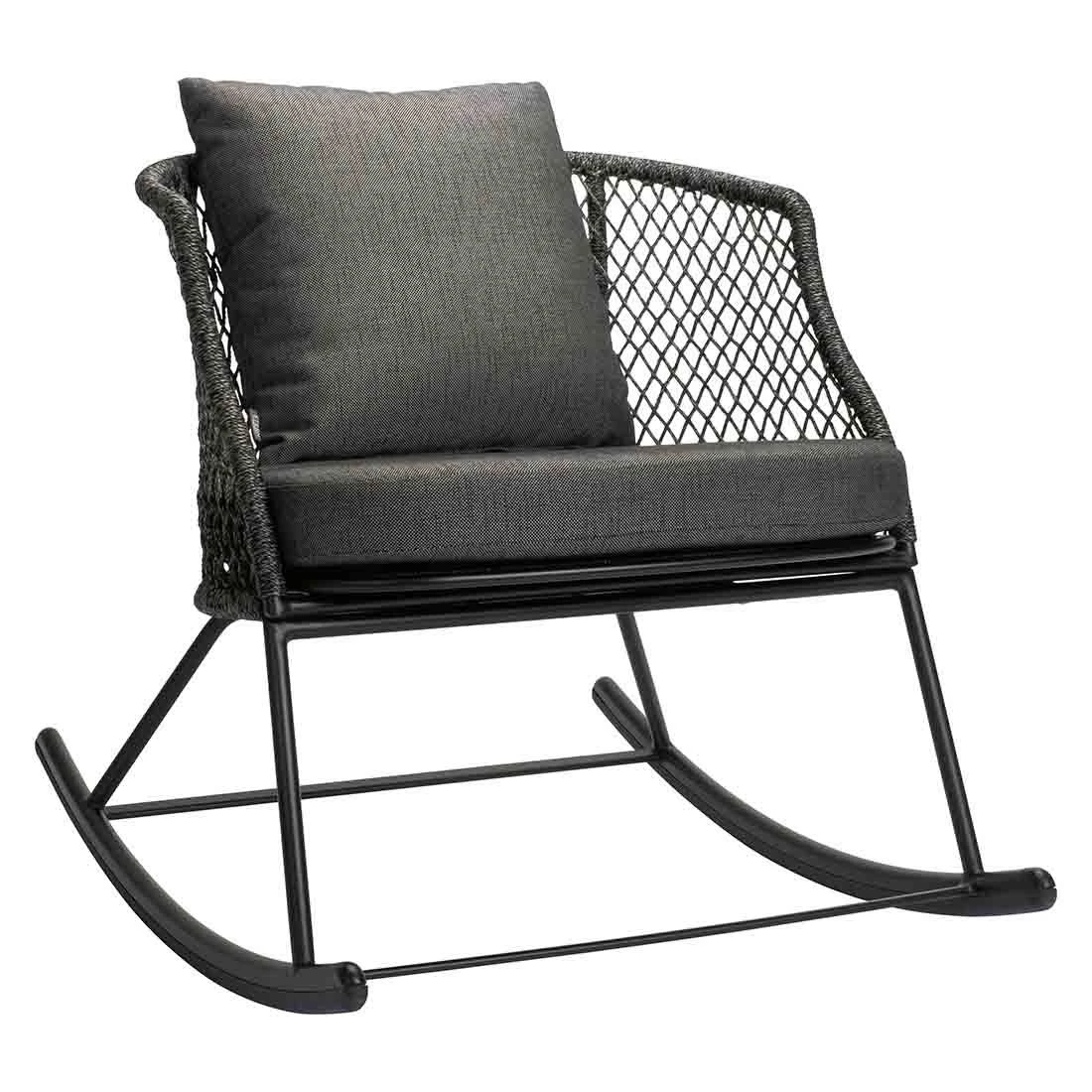 Stern Odea Schaukelsessel Aluminium/Rope Schwarz Matt/Pepper 3 Stern Odea Schaukelsessel Aluminium/Rope Schwarz Matt/Pepper