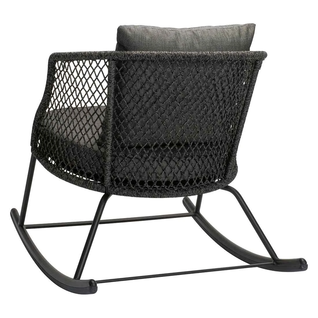 Stern Odea Schaukelsessel Aluminium/Rope Schwarz Matt/Pepper 4 Stern Odea Schaukelsessel Aluminium/Rope Schwarz Matt/Pepper – Bild 2