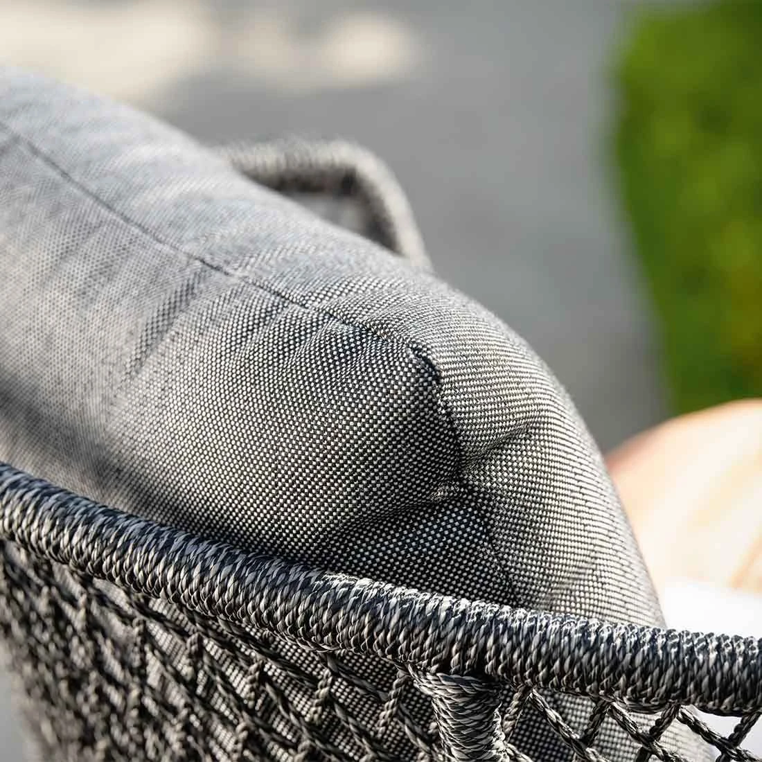 Stern Odea Schaukelsessel Aluminium/Rope Schwarz Matt/Pepper 5 Stern Odea Schaukelsessel Aluminium/Rope Schwarz Matt/Pepper – Bild 3