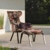Stern Stan Flower Loungesessel Inkl. Hocker Aluminium/Stoff Schwarz Matt/Geblümt -GartenMöbelPro Verkäufe stern stan diningsessel inkl hocker aluminium stoff 1362826 1
