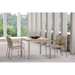 Stern Gartentisch-Gestell 160x90cm Edelstahl Vierkantrohr -GartenMöbelPro Verkäufe stern tischgestell 160x90 cm edelstahl mit vierkantrohr 3