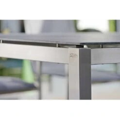 Stern Gartentisch-Gestell 200x100cm Edelstahl Vierkantrohr Silber -GartenMöbelPro Verkäufe stern tischgestell 200x100cm edelstahl vierkantrohr 1442048 2