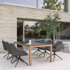 Stern Turn Gartensessel Drehbar Aluminium/Polyacryl Schwarz Matt/Seidenschwarz -GartenMöbelPro Verkäufe stern turn diningsessel drehbar aluminium outdoorstoff 1362848 7