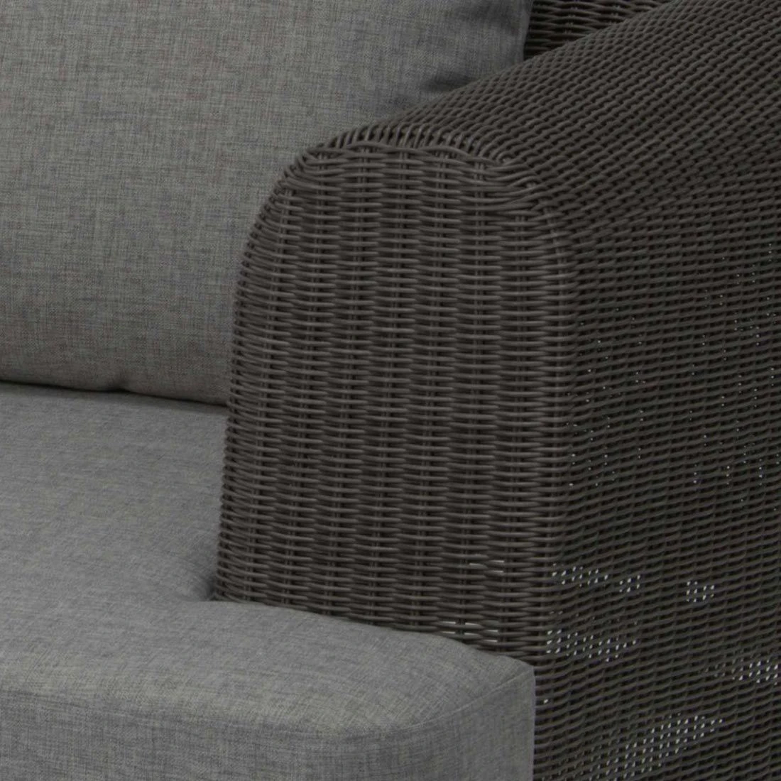 Stern Viva Eck-/Endmodul Edelstahl/Geflecht Basaltgrau/Grau Meliert 4 Stern Viva Eck-/Endmodul Edelstahl/Geflecht Basaltgrau/Grau Meliert – Bild 2