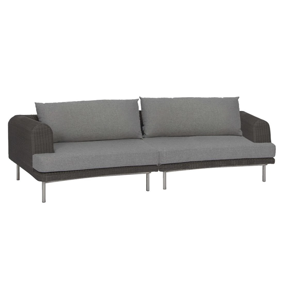 Stern Viva Gartensofa Edelstahl/Geflecht Basaltgrau/Grau Meliert 3 Stern Viva Gartensofa Edelstahl/Geflecht Basaltgrau/Grau Meliert
