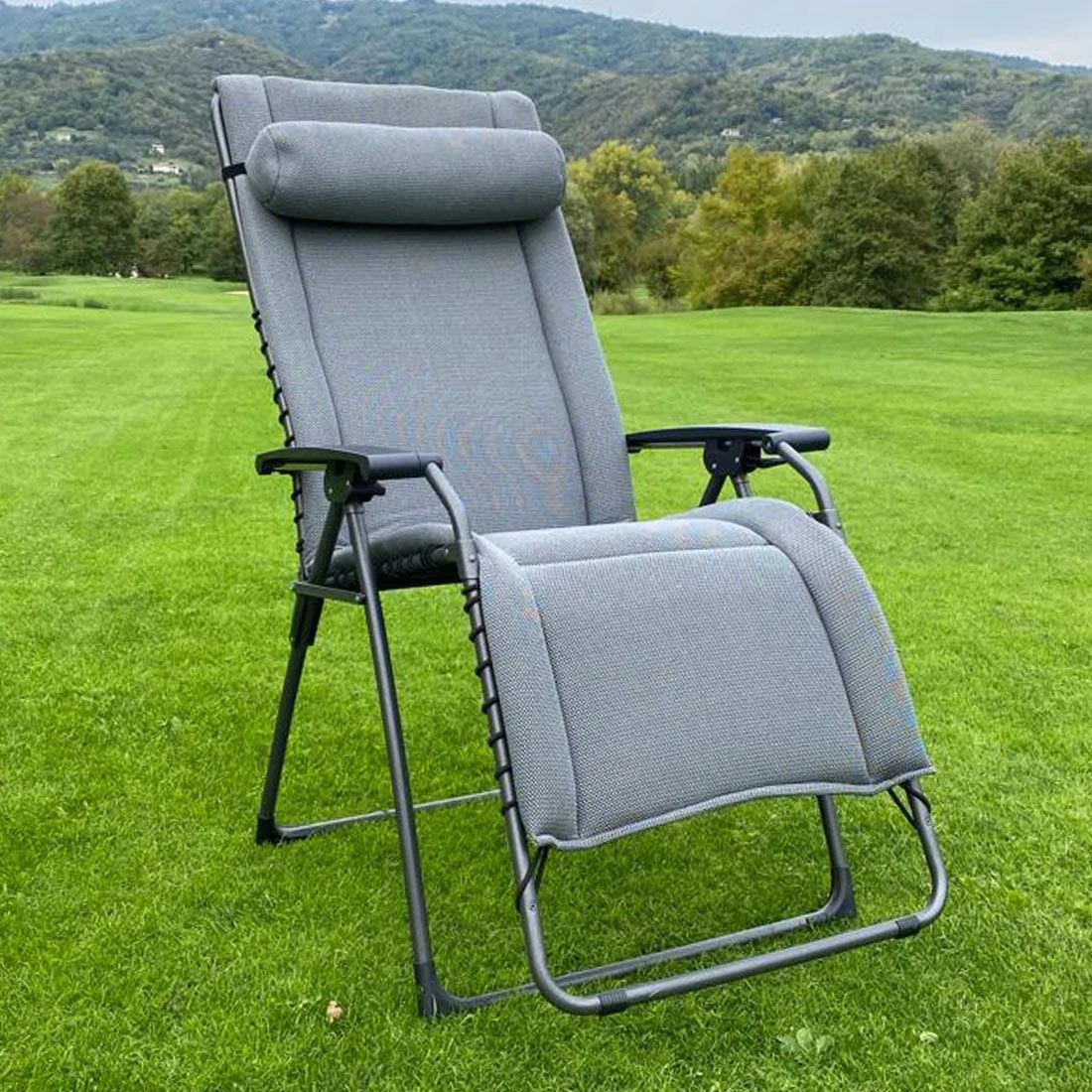 Sungörl Oasi Sky Dream XL Relaxliege Aluminium/3D Mesh Anthrazit/Grün 4 Sungörl Oasi Sky Dream XL Relaxliege Aluminium/3D Mesh Anthrazit/Grün – Bild 2