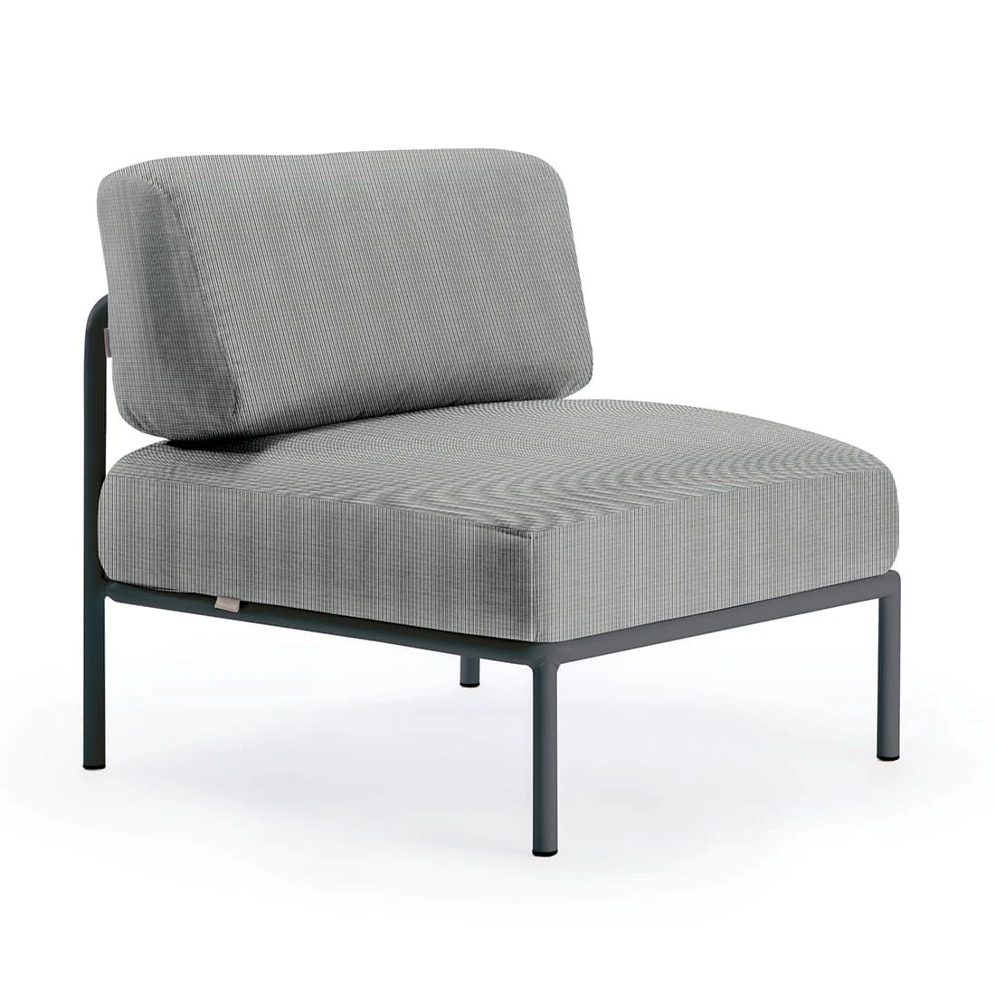 Vermobil Miami Mittelmodul Stahl/Polster Schwarz/Grau 3 Vermobil Miami Mittelmodul Stahl/Polster Schwarz/Grau