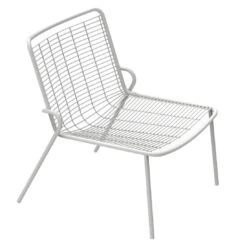Vermobil Roma Loungesessel Stahl Matt Weiß