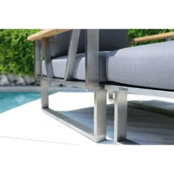 Zebra Belvedere Gartensofa Edelstahl/Tuva Edelstahl/Grau -GartenMöbelPro Verkäufe zebra belvedere 2 sitzersofa edelstahl tuva edelstahl grau 1228857 2