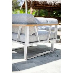 Zebra Belvedere Gartensofa Edelstahl/Olefin Edelstahl/Grau -GartenMöbelPro Verkäufe zebra belvedere 3 sitzersofa edelstahl olefin 3