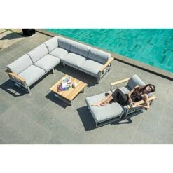 Zebra Belvedere Gartensofa Edelstahl/Olefin Edelstahl/Grau -GartenMöbelPro Verkäufe zebra belvedere 3 sitzersofa edelstahl olefin 5