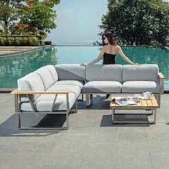 Zebra Belvedere Ecklounge 3-teilig Edelstahl/Olefin Edelstahl/Grau 12 Zebra Belvedere Ecklounge 3-teilig Edelstahl/Olefin Edelstahl/Grau -GartenMöbelPro Verkäufe zebra belvedere loungeecke 3 teilig edelstahl olefin 2