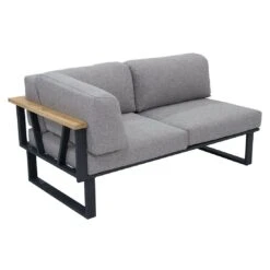 Zebra Belvedere Ecklounge 5-tlg. Edelstahl/Tuvatextil Silber/Tweed Grey -GartenMöbelPro Verkäufe zebra belvedere loungeecke 5 tlg edelstahl tuvatextil 1367809 3