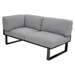 Zebra Belvedere Ecklounge 5-tlg. Edelstahl/Tuvatextil Silber/Tweed Grey -GartenMöbelPro Verkäufe zebra belvedere loungeecke 5 tlg edelstahl tuvatextil 1367809 4