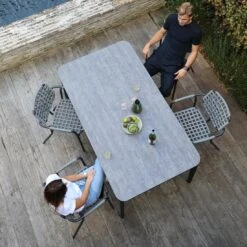 Zebra Costa Gartenmöbel-Set 5-tlg. Tisch 180x100cm Graphit/Grau -GartenMöbelPro Verkäufe zebra costa gartenmoebel set 5 tlg tisch 180x100cm 1467601 5