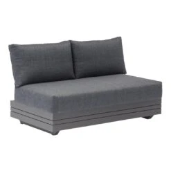 Zebra Cubo Gartensofa Aluminium/Olefin Graphit/Dunkelgrau -GartenMöbelPro Verkäufe zebra cubo 2 sitzersofa aluminium olefin graphit dunkelgrau 1296661 2