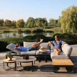 Zebra Fly Lounge Gartensofa Aluminium/Olefin Graphit/Mixed Grey -GartenMöbelPro Verkäufe zebra fly lounge 3 sitzersofa aluminium olefin graphit mixed grey 1199003 5