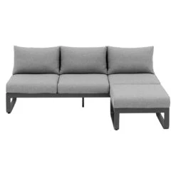 Zebra Fly Gartensofa Inkl. Lounge Hocker Aluminium/Olefin Graphit -GartenMöbelPro Verkäufe zebra fly loungeset 2 tlg aluminium olefin 1374475 2
