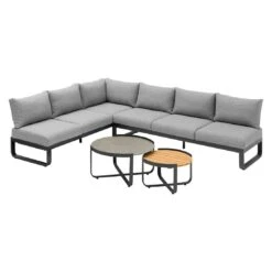 Zebra Fly Ecklounge Inkl. Kissen Aluminium/Teak/Olefin Graphit 8 Zebra Fly Ecklounge Inkl. Kissen Aluminium/Teak/Olefin Graphit -GartenMöbelPro Verkäufe zebra fly loungeset 5 tlg alu teak olefin inkl kissen 1374453 2