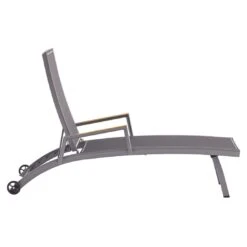 Zebra Fly Gartenliege Aluminium/Textilene Elegance Grey/Dark Grey -GartenMöbelPro Verkäufe zebra fly stapelliege aluminium textilene 1353553 2