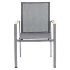 Zebra Fly Stapelsessel Aluminium/Textilene Elegance Grey/Dark Grey -GartenMöbelPro Verkäufe zebra fly stapelsessel aluminium textilene 1353509 2