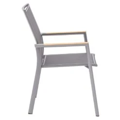 Zebra Fly Stapelsessel Aluminium/Textilene Elegance Grey/Dark Grey -GartenMöbelPro Verkäufe zebra fly stapelsessel aluminium textilene 1353509 3