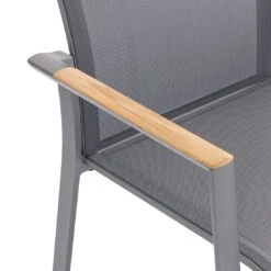 Zebra Fly Stapelsessel Aluminium/Textilene Elegance Grey/Dark Grey -GartenMöbelPro Verkäufe zebra fly stapelsessel aluminium textilene 1353509 5