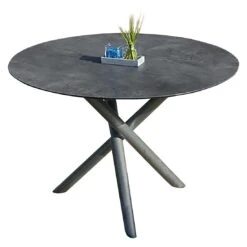 Zebra Mikado Tischplatte Ø110cm HPL Beton 7 Zebra Mikado Tischplatte Ø110cm HPL Beton -GartenMöbelPro Verkäufe zebra mikado tischplatte durchm 110x1 3cm hpl 1366885 3