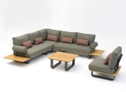 Zebra Park Loungetisch 80x80,5cm Aluminium/Teak Graphit/Teak -GartenMöbelPro Verkäufe zebra park loungetisch 80x80 5cm aluminium teak graphit teak 1298586 3