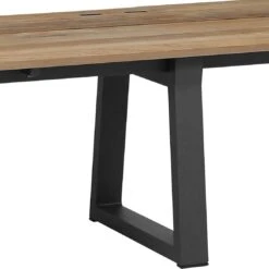 Zebra Phönix Gartenbank 220cm Aluminium/Teak Recycelt Graphit -GartenMöbelPro Verkäufe zebra phonix 3 sitzerbank 220cm aluminium teak recycelt graphit 1199707 3