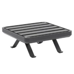 Zebra Sky Lounge Hocker Aluminium Graphit