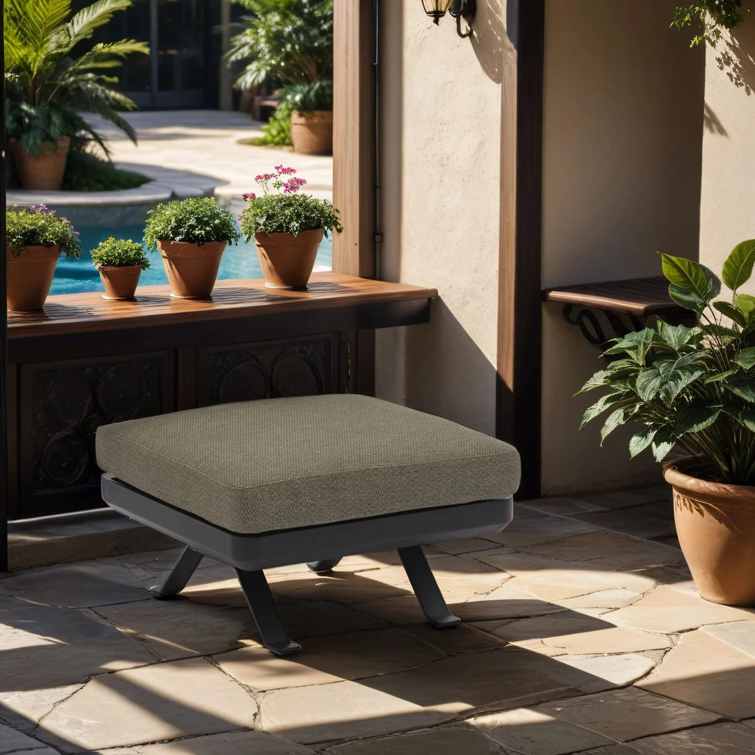 Zebra Sky Loungehocker Aluminium/Sunproof Graphit/Camden Grey 3 Zebra Sky Loungehocker Aluminium/Sunproof Graphit/Camden Grey