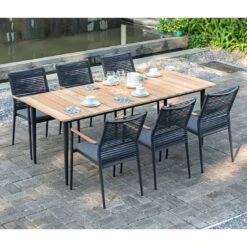 Zebra Spider Stapelsessel Aluminium/Rope Graphit -GartenMöbelPro Verkäufe zebra spider gartensessel aluminium rope teak al graphit 1089729 3