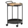 Zebra Trolley Beistelltisch 45x51,3cm Aluminium/Teak Graphit/Teak -GartenMöbelPro Verkäufe zebra trolley beistelltisch 45x51 3cm aluminium teak 1383506 1